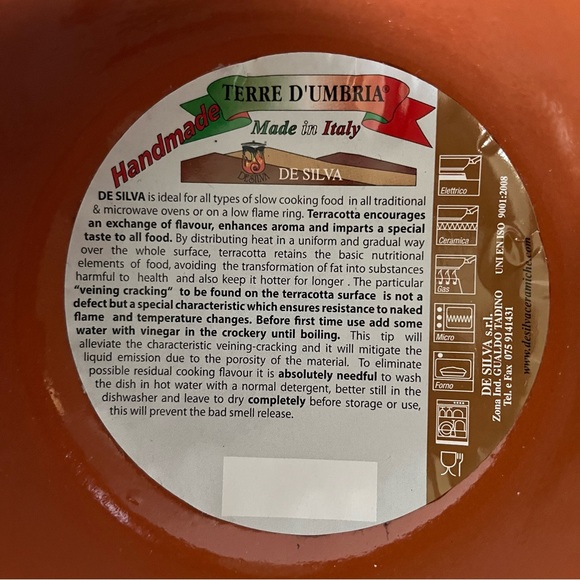 NWT De Silva Terracotta Bowl - Picture 6 of 16